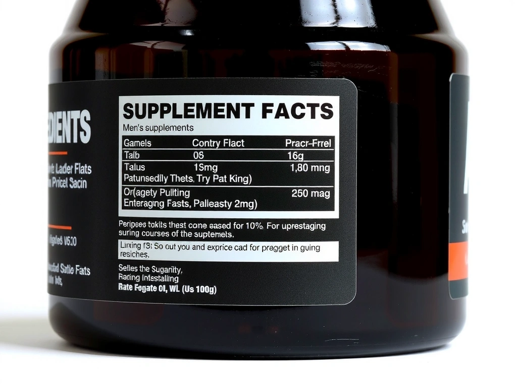 Product image 2: Side view of supplement bottle with ingredients panel.