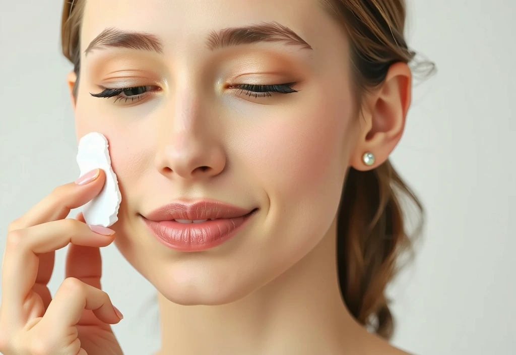 Beautiful woman applying moisturizing cream to her face, highlighting skin hydration